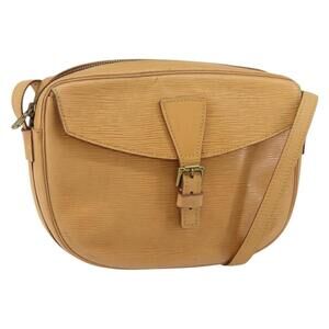 LOUIS VUITTON Epi Jeune Fille MM Shoulder Bag Beige M52156 LV Auth BA8158